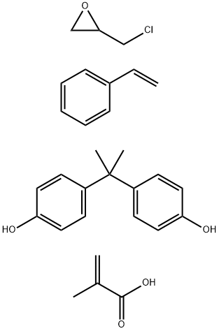 Bisphenol A-epichlorohydrin-methacrylic acid-styrene copolymer