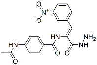 4-acetamido-N-[(Z)-1-(hydrazinecarbonyl)-2-(3-nitrophenyl)ethenyl]benz amide
