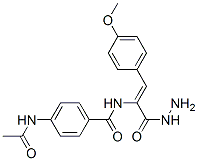 4-acetamido-N-[(Z)-1-(hydrazinecarbonyl)-2-(4-methoxyphenyl)ethenyl]be nzamide