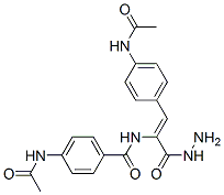 4-acetamido-N-[(Z)-2-(4-acetamidophenyl)-1-(hydrazinecarbonyl)ethenyl] benzamide