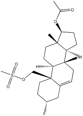 3α-Fluoroandrost-5-ene-17β,19-diol 17-acetate 19-methanesulfonate
