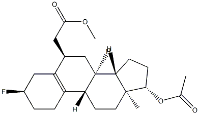 3α-Fluoro-17β-acetoxyestr-5(10)-ene-6β-methanol acetate