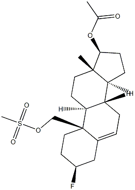 3β-Fluoroandrost-5-ene-17β,19-diol 17-acetate 19-methanesulfonate