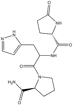 thyrotropin-releasing hormone, beta-(pyrazolyl-1)-Ala(2)-