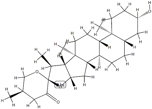(22S,25R)-3β-Hydroxy-5α-spirostan-23-one