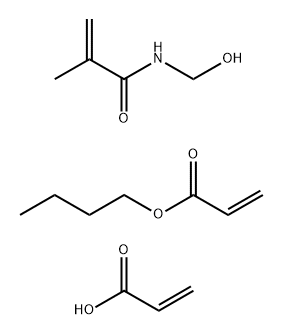 2-丙烯酸与2-丙烯酸丁酯和N-(羟甲基)-2-甲基-2-丙烯酸胺的聚合物