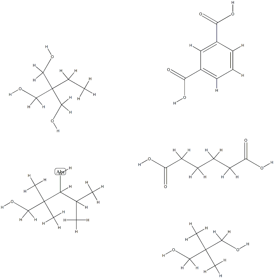 1,3-苯二甲酸与2,2-二甲基-1,3-丙二醇、2-乙基-2-羟甲基-1,3-丙二醇和2,2,4-三甲基-1,3-戊二醇的聚合物