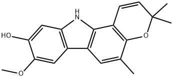 3,11-Dihydro-8-methoxy-3,3,5-trimethylpyrano[3,2-a]carbazol-9-ol