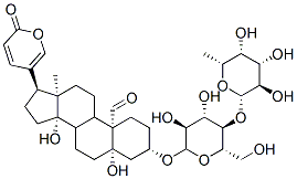 (3S,5S,10S,13R,14S,17S)-3-[(2S,3S,4S,5R,6S)-3,4-dihydroxy-6-(hydroxymethyl)-5-[(2S,3R,4S,5R,6R)-3,4,5-trihydroxy-6-methyl-oxan-2-yl]oxy-oxan-2-yl]oxy-5,14-dihydroxy-13-methyl-17-(6-oxopyran-3-yl)-2,3,4,6,7,8,9,11,12,15,16,17-dodecahydro-1H-cyclopenta[a]phenanthrene-10-carbaldehyde