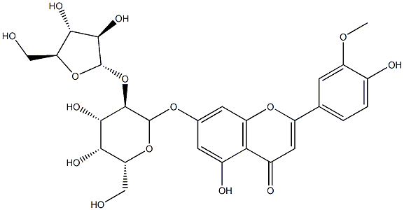 7-[[2-O-(α-L-Arabinofuranosyl)-β-D-galactopyranosyl]oxy]-4',5-dihydroxy-3'-methoxyflavone
