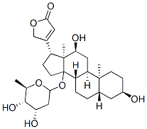 3beta,12beta,14-trihydroxy-5beta-card-20(22)-enolide, monodigitoxoside