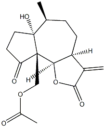 (3aS,9bβ)-3,3a,4,5,6,6a,7,8,9a,9b-Decahydro-9aα-acetoxymethyl-6aβ-hydroxy-6α-methyl-3-methyleneazuleno[4,5-b]furan-2,9-dione