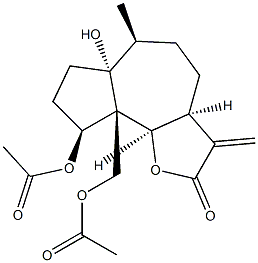 (3aS,9bβ)-3a,4,5,6,6a,7,8,9,9a,9b-Decahydro-9α-acetoxy-9aα-acetoxymethyl-6aβ-hydroxy-6α-methyl-3-methyleneazuleno[4,5-b]furan-2(3H)-one