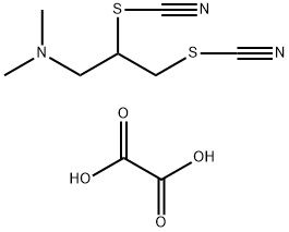 N,N-dimethyl-2,3-dithiocyanato-propan-1-amine, oxalic acid