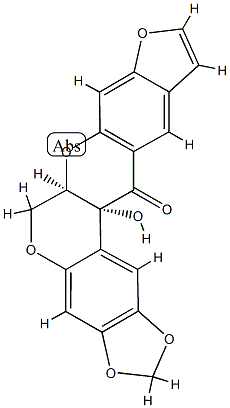 13aα-Hydroxy-6,6aα-dihydro-1,3-dioxolo[6,7][1]benzopyrano[3,4-b]furo[3,2-g][1]benzopyran-13(13aH)-one