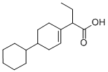 4-Cyclohexyl-alpha-ethyl-1-cyclohexene-1-acetic acid