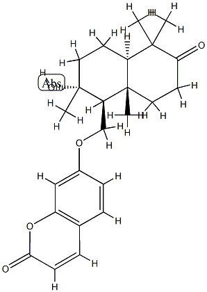 7-[[(1S,4aα)-Decahydro-2α-hydroxy-2,5,5,8aβ-tetramethyl-6-oxonaphthalen-1β-yl]methoxy]-2H-1-benzopyran-2-one