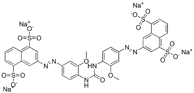 tetrasodium 3,3'-[carbonylbis[imino(3-methoxy-4,1-phenylene)azo]]bisnaphthalene-1,5-disulphonate