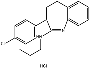 4-(4-chlorophenyl)-N-propyl-2-azabicyclo[5.4.0]undeca-2,7,9,11-tetraen-3-amine hydrochloride