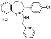 3H-1-Benzazepine, 4,5-dihydro-2-(benzylamino)-3-(p-chlorophenyl)-, mon ohydrochloride