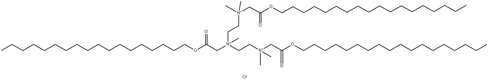 2,2,5,8,8-pentamethyl-1,9-bis(octadecyloxycarbonyl)-5-(octadecyloxycarbonylmethyl)-2,5,8-triazonianonane trichloride