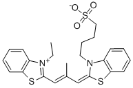 1-ETHYL-2-(2-METHYL-3-(1-G-SULFABUTYL-1,3-BENZTHIAZOLIN-2- YLIDEN)-PROP-1-EN-1-YL)-1,3-BENZTHIAZOLIUM-BETAINE