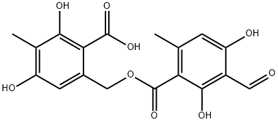 3-Formyl-2,4-dihydroxy-6-methylbenzoic acid (2-carboxy-3,5-dihydroxy-4-methylphenyl)methyl ester