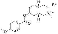 Isoquinolium, 1,2,3,4,4a-beta,5,6,7,8,8a-beta-decahydro-7-alpha-hydrox y-2,2-dimethyl-, bromide, p-anisate