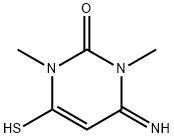2(1H)-Pyrimidinone,  3,4-dihydro-4-imino-6-mercapto-1,3-dimethyl-