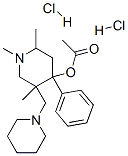 [1,2,5-trimethyl-4-phenyl-5-(1-piperidylmethyl)-4-piperidyl] acetate dihydrochloride