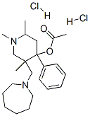 [5-(azepan-1-ylmethyl)-1,2,5-trimethyl-4-phenyl-4-piperidyl] acetate dihydrochloride