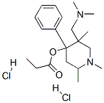 [5-(dimethylaminomethyl)-1,2,5-trimethyl-4-phenyl-4-piperidyl] propanoate dihydrochloride