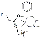 trimethyl-[(1,1,3,6-tetramethyl-4-phenyl-4-propanoyloxy-5,6-dihydro-2H-pyridin-3-yl)methyl]azanium diiodide