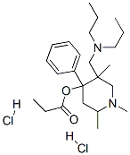 [5-[(dipropylamino)methyl]-1,2,5-trimethyl-4-phenyl-4-piperidyl] propanoate dihydrochloride