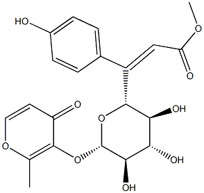 2-Methyl-4-oxo-4H-pyran-3-yl 6-O-[(Z)-3-(4-hydroxyphenyl)propenoyl]-β-D-glucopyranoside