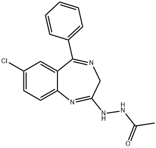 2-(2-乙酰肼基)-7-氯-5-苯基-2H-1,4-苯并二氮杂卓