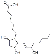7-[(1R,2S,3R,5R)-3,5-dihydroxy-2-[(E,3S)-3-hydroxyoct-1-enyl]cyclopent yl]heptanoic acid