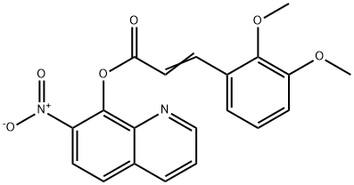 3-(2,3-Dimethoxyphenyl)propenoic acid 7-nitro-8-quinolyl ester