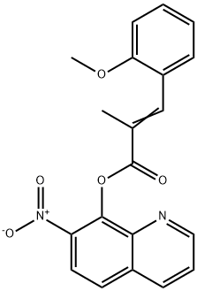 2-(2-Methoxybenzylidene)propanoic acid 7-nitro-8-quinolyl ester