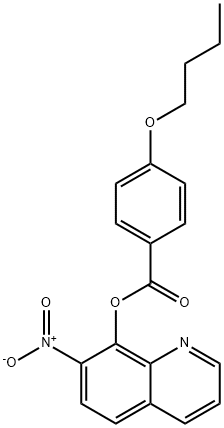 7-Nitro-8-quinolyl=p-butoxybenzoate
