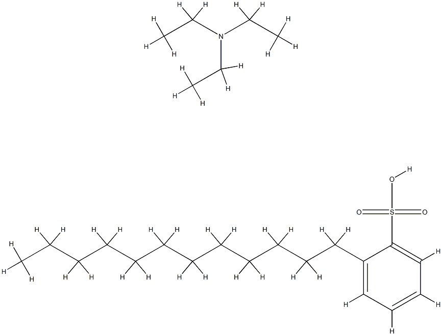 dodecylbenzenesulphonic acid, compound with triethylamine (1:1)