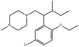 Piperazine, 1-(beta-(sec-butyl)-5-chloro-2-ethoxyphenethyl)-4-methyl-