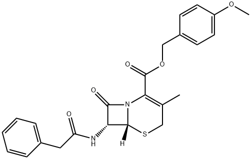 5-Thia-1-azabicyclo[4.2.0]oct-2-ene-2-carboxylic acid, 3-methyl-8-oxo-7-[(2-phenylacetyl)amino]-, (4-methoxyphenyl)methyl ester, (6R,7R)-