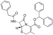 diphenylmethyl (6R-trans)-3-methyl-8-oxo-7-(phenylacetamido)-5-thia-1-azabicyclo[4.2.0]oct-2-ene-2-carboxylate