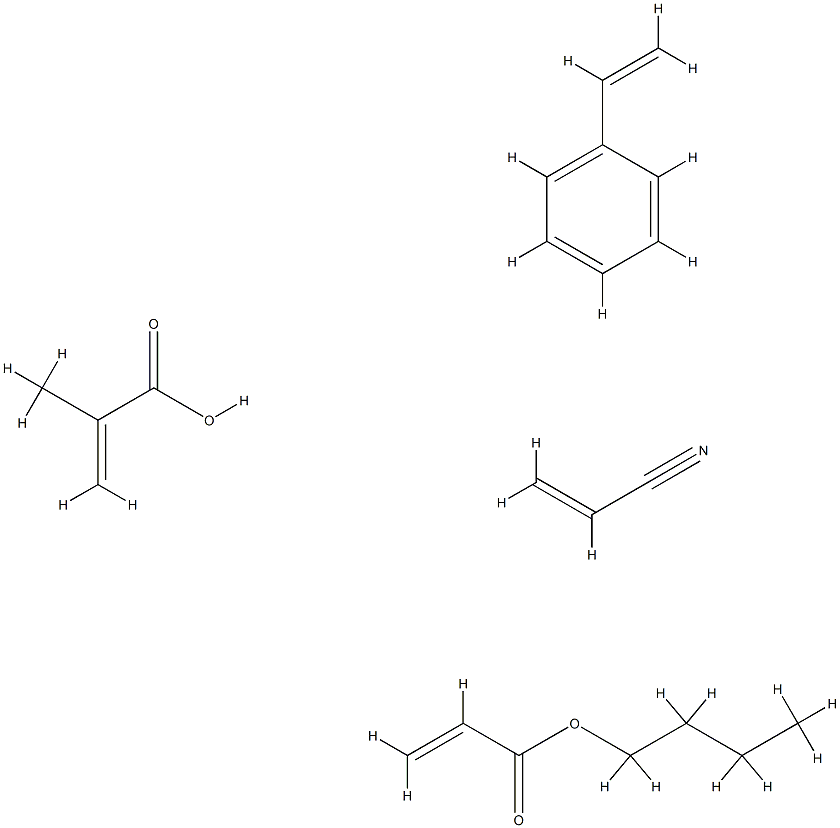 2-甲基-2-丙烯酸与2-丙烯酸丁酯、乙烯基苯和2-丙烯腈的聚合物