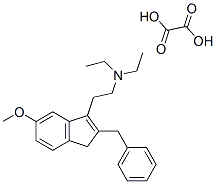 2-(2-benzyl-6-methoxy-3H-inden-1-yl)-N,N-diethyl-ethanamine, oxalic ac id