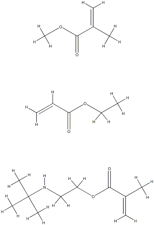 2-Propenoic acid, 2-methyl-, 2-(1,1-dimethylethyl)aminoethyl ester, polymer with ethyl 2-propenoate and methyl 2-methyl-2-propenoate