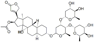 [(3S,5R,8R,9S,10S,13R,16R,17S)-3-[(2R,4S,5R,6R)-4,5-bis[[(2R,4S,5R,6R) -4,5-dihydroxy-6-methyl-oxan-2-yl]oxy]-6-methyl-oxan-2-yl]oxy-14-hydro xy-10,13-dimethyl-17-(5-oxo-2H-furan-3-yl)-1,2,3,4,5,6,7,8,9,11,12,15, 16,17-tetradecahydrocyclopenta[a]phenanthren-16-yl] acetate