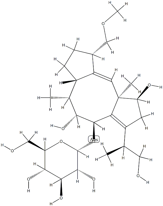 [[(1S)-3-[(S)-2-Hydroxy-1-methylethyl]-1,2,4,5,6,6aβ,7,8,9,10a-decahydro-1β,5α-dihydroxy-9α-methoxymethyl-6α,10aα-dimethyldicyclopenta[a,d]cycloocten]-4β-yl]α-D-glucopyranoside