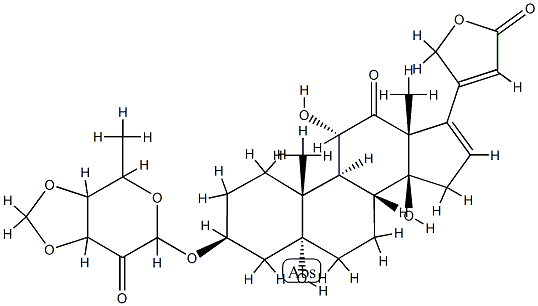 3β-[(6-Methyl-4,5-methylenebisoxy-3-oxotetrahydro-2H-pyran-2-yl)oxy]-5,11α,14-trihydroxy-12-oxo-5α-carda-16,20(22)-dienolide